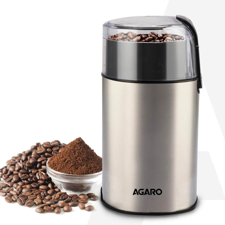AGARO Grand Coffee Grinder Silver — AGARO product photograph