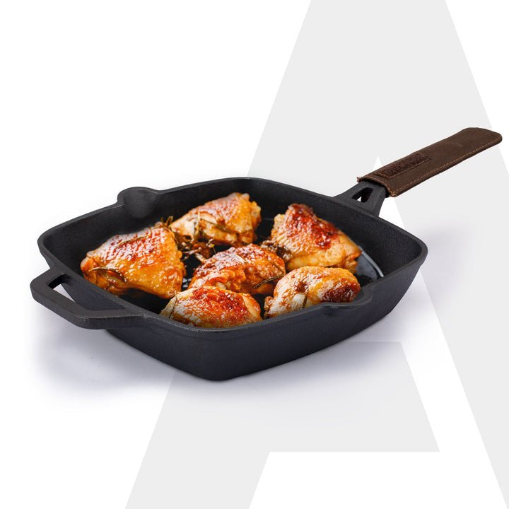 AGARO Royal Cast Iron Grill Pan 24cm — AGARO product photograph