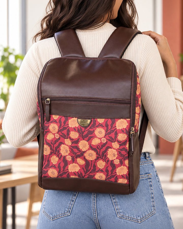 Chumbak Marigold Muse Laptop Backpack — Chumbak product photograph