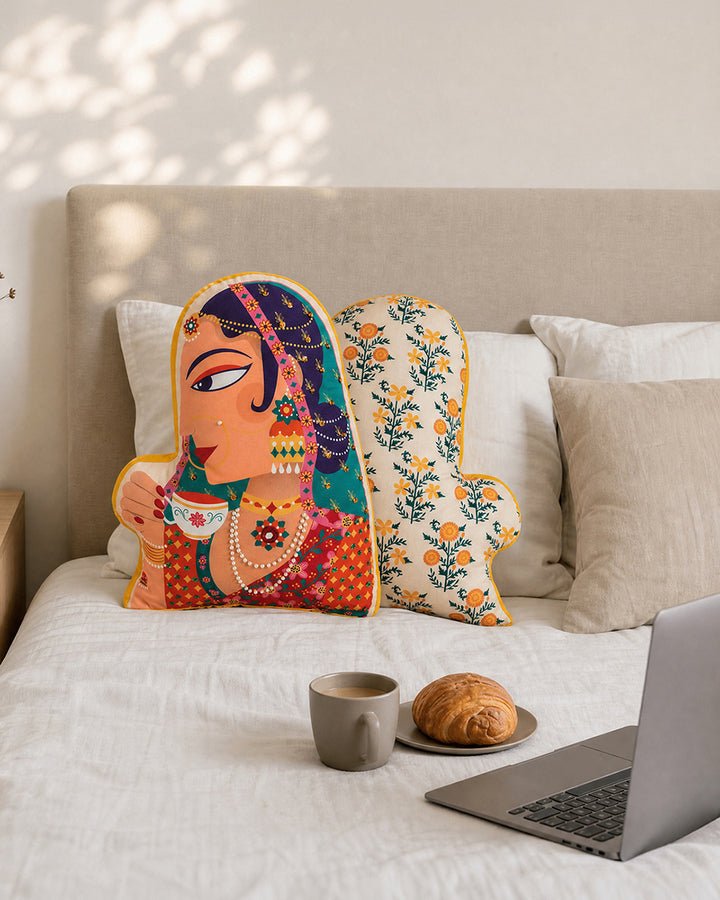 Chumbak Royal Rani Shape Cushion — Chumbak product photograph