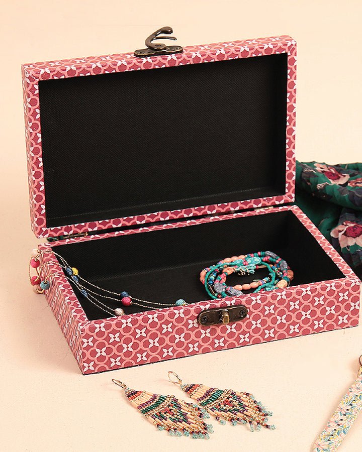 Chumbak Scenic Route Storage Box Pink — Chumbak product photograph