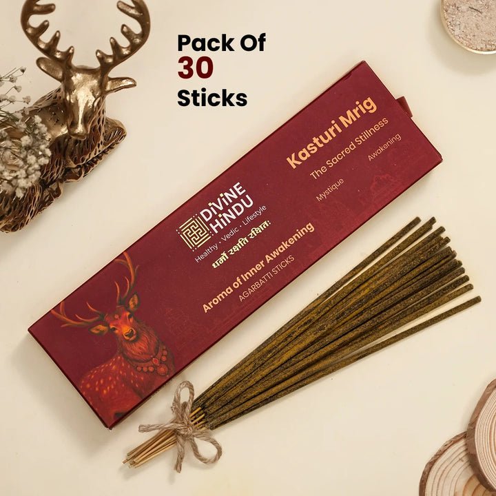 Divine Hindu Kasturi Mrig Incense, 30 Sticks — Divine Hindu product photograph