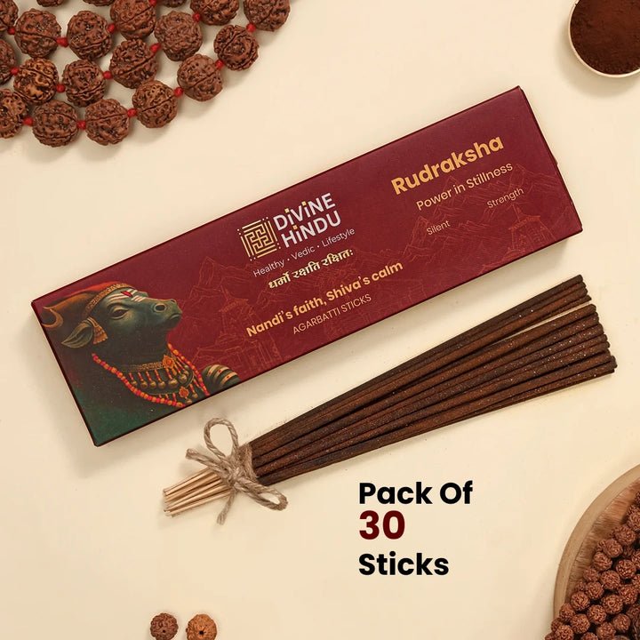 Divine Hindu Rudraksha Incense, 30 Sticks — Divine Hindu product photograph