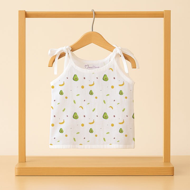 Moms Home Avocado Knot Jhabla, 0–3 Months — Moms Home product photograph
