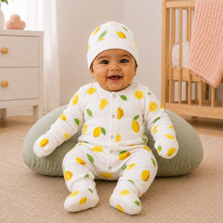 Moms Home Lemon Newborn Clothing Set, 0–3 Months — Moms Home product photograph