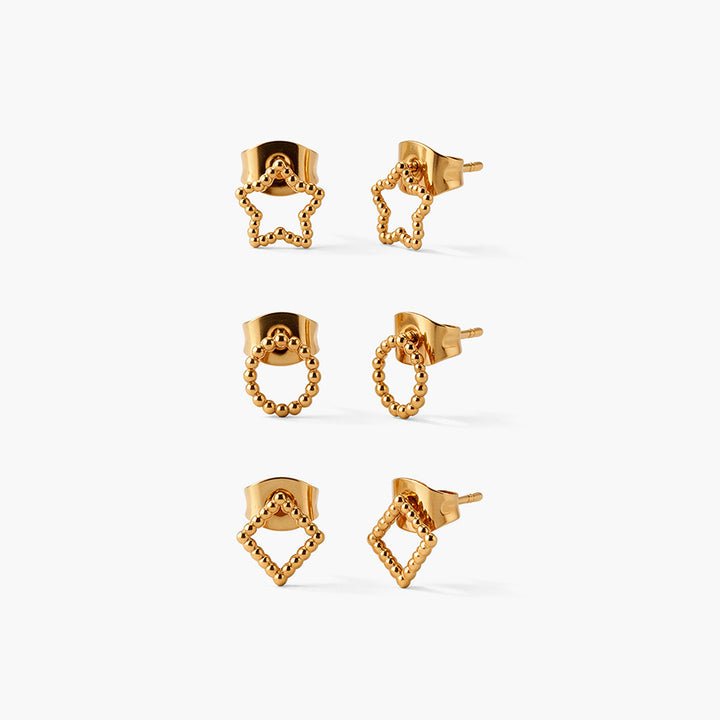Palmonas Artful Star Minimal Stud Earring Set — Palmonas product photograph