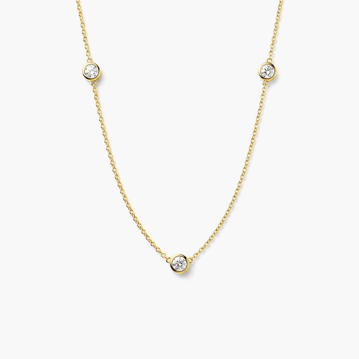 Palmonas Delicate Station Silver Necklace — Palmonas product photograph